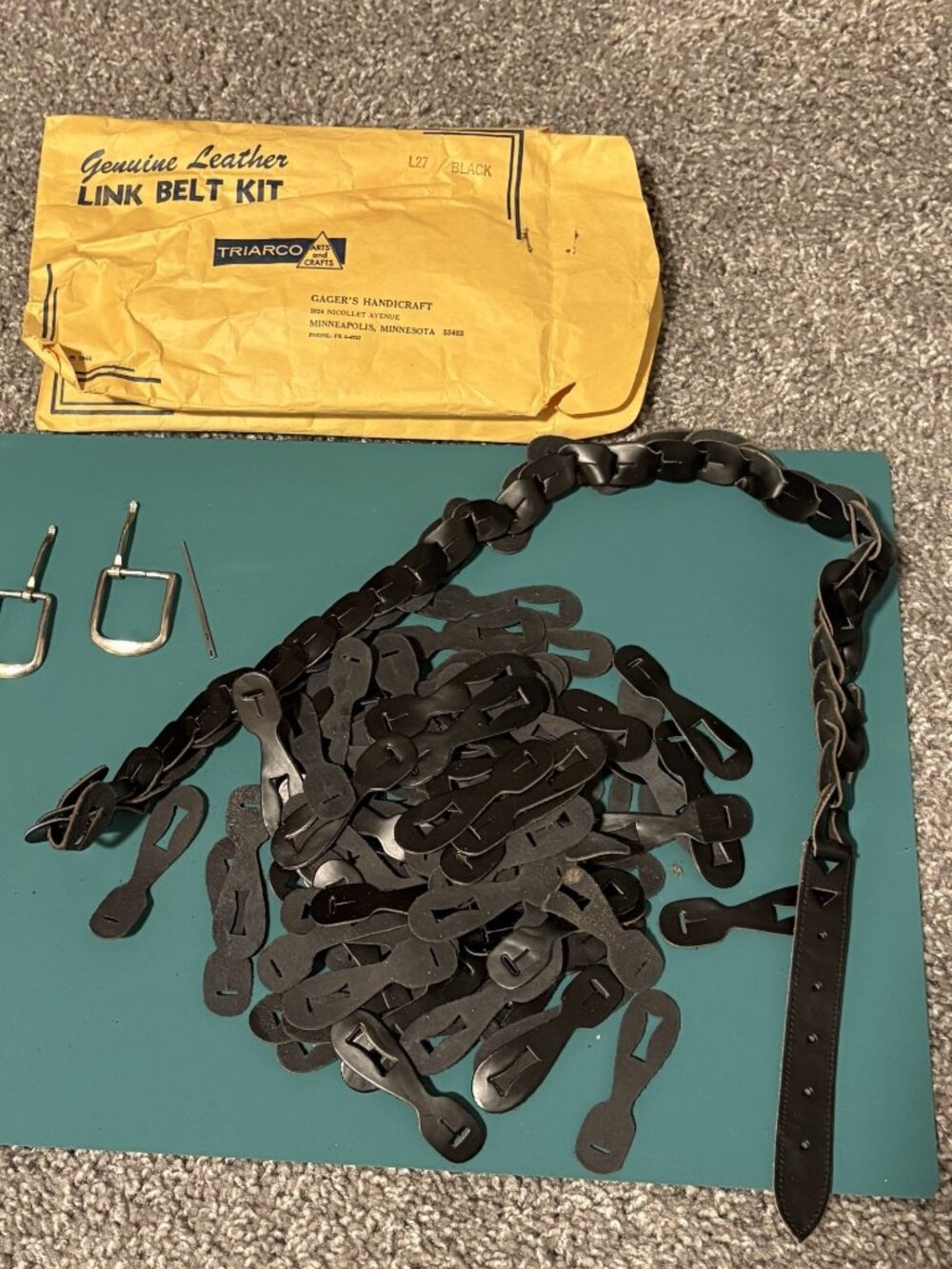Leather belt making kit.